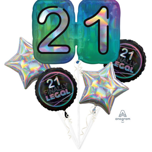 Finally 21 Foil Balloon Set