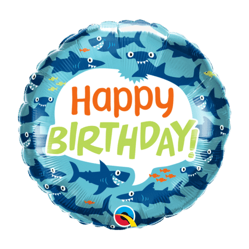 Shark Fun 45cm Foil Balloon