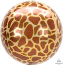 Giraffe Print Orb Foil Balloon
