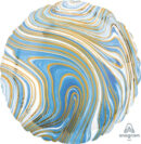 Marblez Blue 45cm Foil Balloon