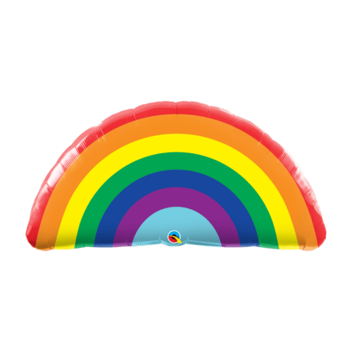 Rainbow Supershape Foil Balloon