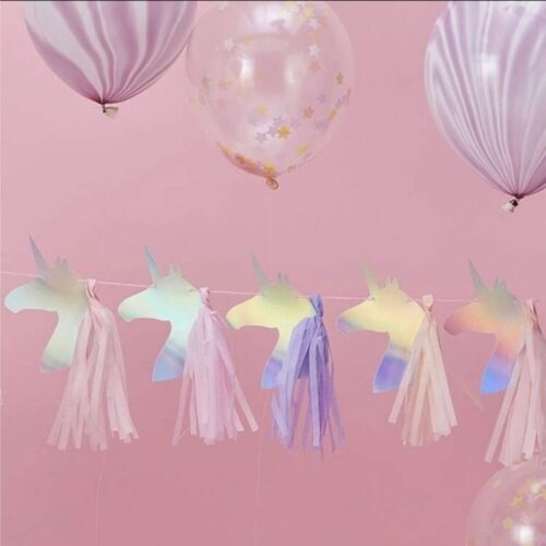 Make a Wish Unicorn Bunting Banner