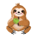 Sweet Sloth Supershape Foil Balloon