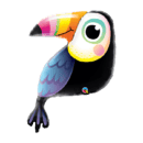 Toucan Bird Supershape Foil Balloon