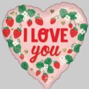 Love You Berry Much 45cm Foil Balloon