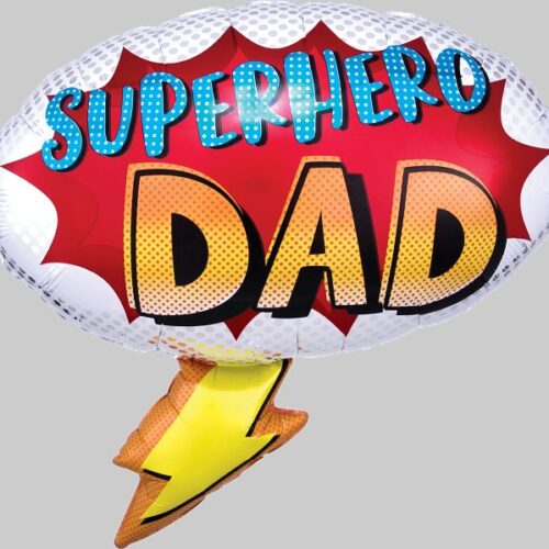 Superhero Dad Supershape Foil Balloon