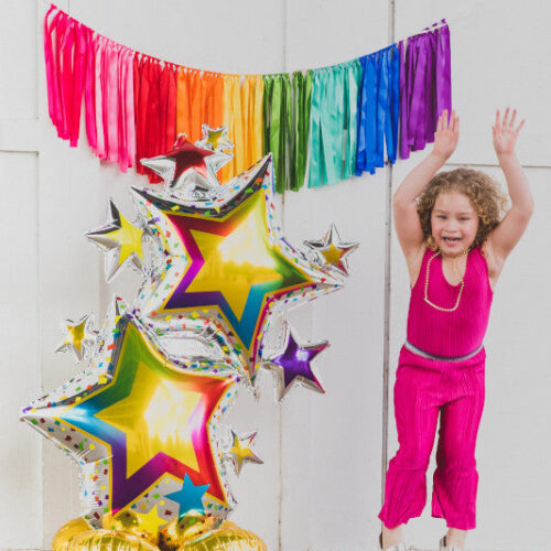 Airloonz Colorful Star Cluster Balloon