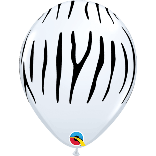 Zebra Print Latex Balloons Pack of 50