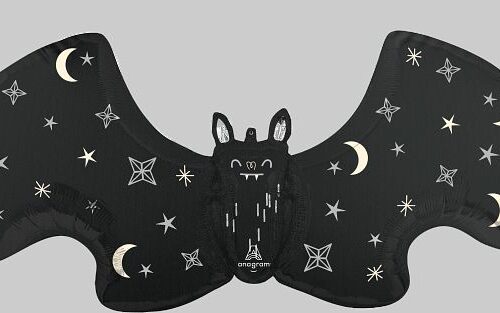 Bat Attack Satin Supershape Foil Balloon