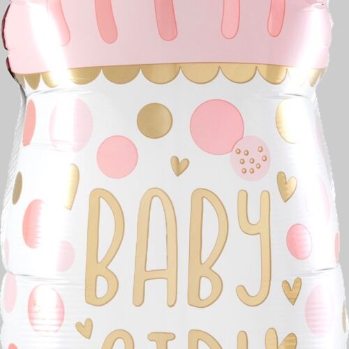 Baby Girl Bottle Supershape Foil Balloon
