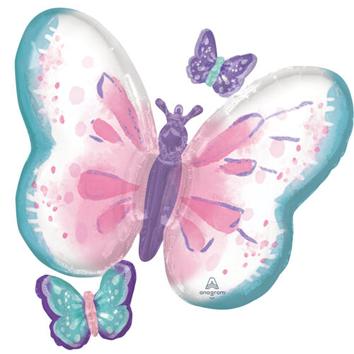 Flutters Butterfly Supershape Foil Balloon