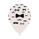 Moustache & Bow Tie Latex Balloons Pack of 10