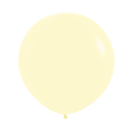 Pastel Yellow 60cm Latex Balloons Pack of 3