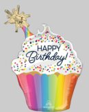 Confetti Sprinkle BDAY Supershape Foil Balloon