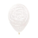 Graffiti White Frost Latex Balloons Pack of 50