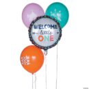 Tribal Baby Shower Foil & Latex Balloons Set of 4