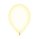 Crystal Pastel Yellow Latex Balloons Pack of 100
