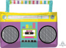 Awesome 80s Party Boombox Supershape Foil Balloon