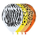 Jungle Prints Assorted Latex Balloons Pack of 50