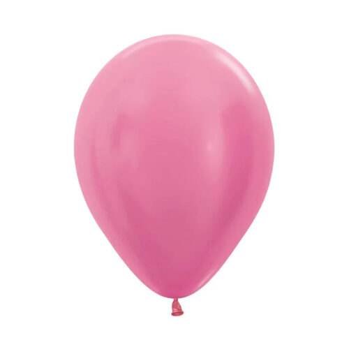 Satin Pearl Hot Pink Latex Balloons Pack of 100