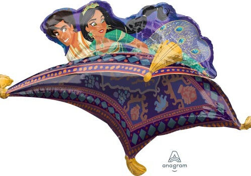 Aladdin & Jasmine Carpet Ride Supershape Foil Balloon