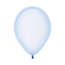 Crystal Clear Pastel Blue 12.5cm Latex Balloons Pack of 10
