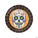 Day of the Dead Party Sugar Skull Paper Dinner Plates Pack of 8