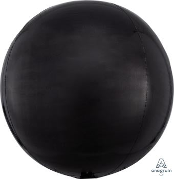Black Orb Foil Balloon