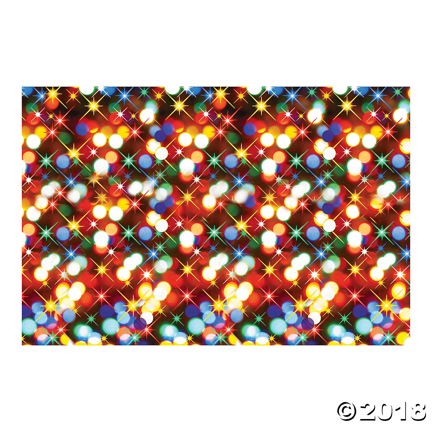 Christmas Lights Backdrop Themed Decorations