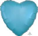 Caribbean Blue Heart 45cm Foil Balloon