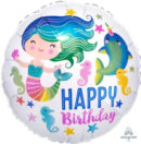 Colourful Mermaid 45cm Foil Balloon