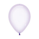 Crystal Clear Pastel Lilac 12.5cm Latex Balloons Pack of 10