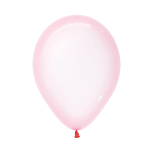 Crystal Pastel Pink Latex Balloons Pack of 100