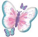 Flutters Butterfly Supershape Foil Balloon