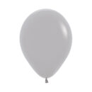 Grey Solid Latex Balloons Pack of 10