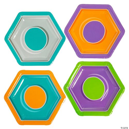 Little Handyman Bolt-Shaped Paper Dessert Plates Pack of 8