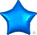 Metallic Blue Star 45cm Foil Balloon