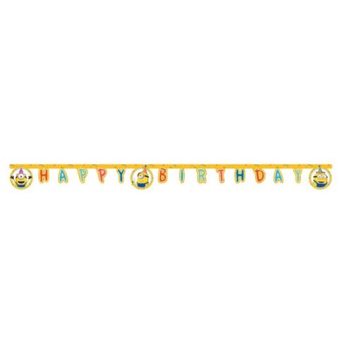 Minions Happy Birthday Paper Banner