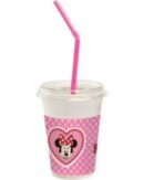 Minnie Mouse Plastic Milkshake Cups Pack of 12