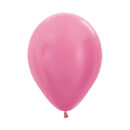 Satin Pearl Hot Pink Latex Balloons Pack of 10