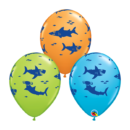 Sharks Assorted Latex Balloons Pack of 10