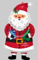 Snowy Santa Supershape Foil Balloon