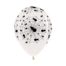Spider on Web Latex Balloons Pack of 50