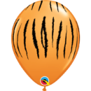 Tiger Print Latex Balloons Pack of 10