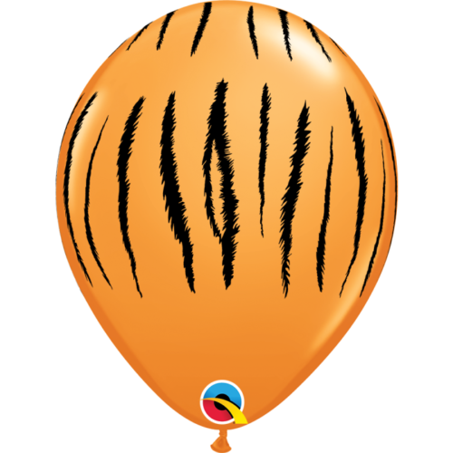 Tiger Print Latex Balloons Pack of 10