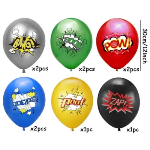 Latex Balloons (Superhero pack of 10)
